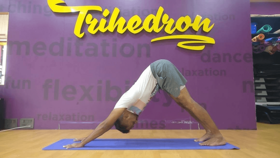 Pranayama and yoga stretch session